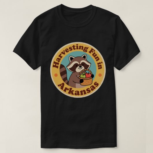 plezier in Arkansas wasbeer oogsten T-shirt (Design voorkant)