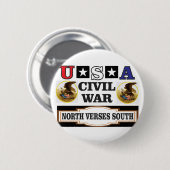 plezier in burgeroorlog ronde button 5,7 cm (Voorkant /achterkant)