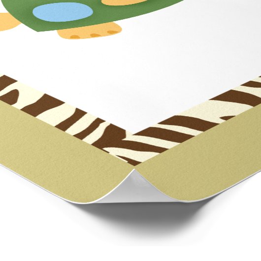 Plezier in de Jungle-kinderkamer Kunstposter 16x24 Poster (Hoek)