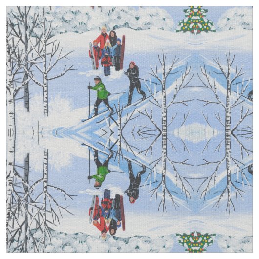 Plezier in de kerstsneeuw stof (Close Up)