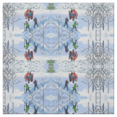 Plezier in de kerstsneeuw stof (Swatch)