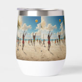 Plezier in de Sun Beach Volleybal olieverf, (Rechts)