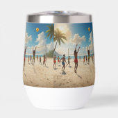 Plezier in de Sun Beach Volleybal olieverf, (Voorkant)