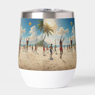 Plezier in de Sun Beach Volleybal olieverf,