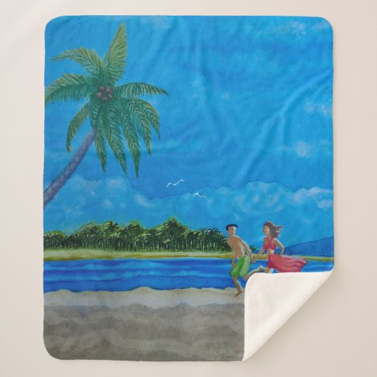 Plezier in de Sun Run Sherpa Deken (Voorkant)