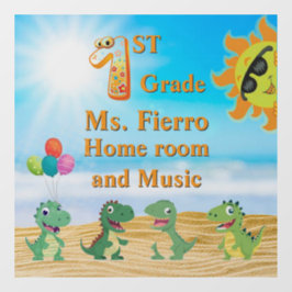 Plezier in de venstersticker van het klaslokaal va raamsticker