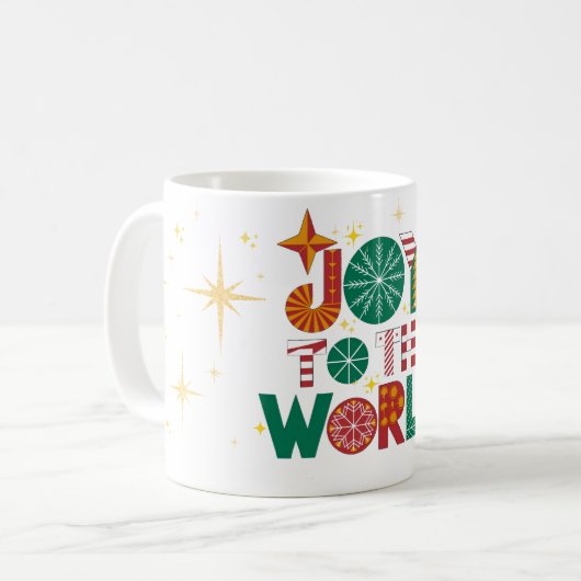 Plezier in de wereld feestelijke Mok (Voorkant links)