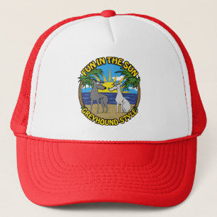 PLEZIER IN DE ZON GREYHOUND STIJL TRUCKER PET