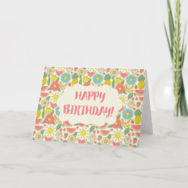 Plezier in de zon Happy Birthday Kaart