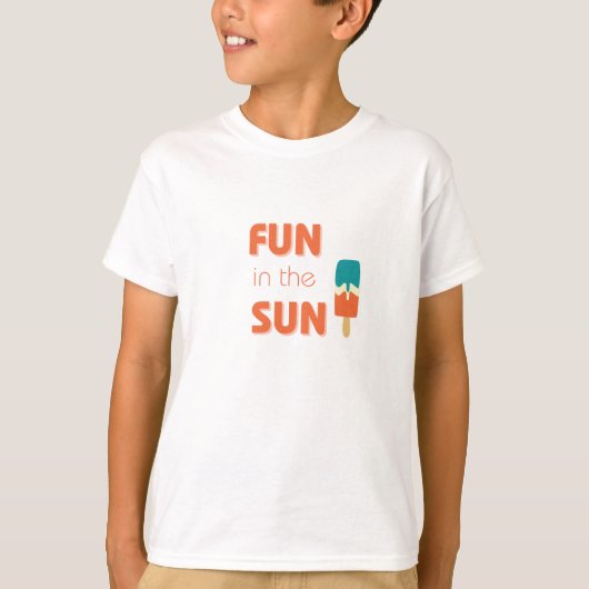 plezier in de zon Kinder T-shirt (Voorkant)