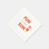 plezier in de zon . Partijen luiers en goederen Servet (Hoek)