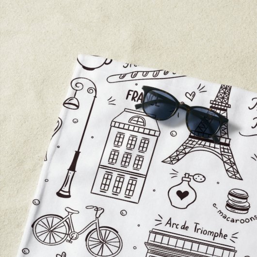 Plezier in de zon Reizen Parijs Strand Strandlaken (In situ)