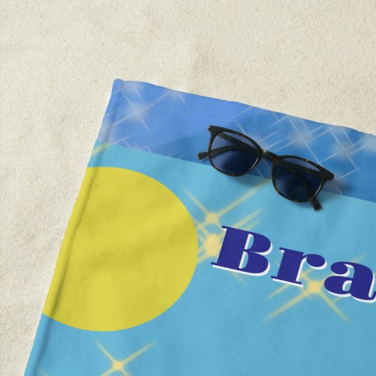 Plezier in de zon strand handdoek (In situ)