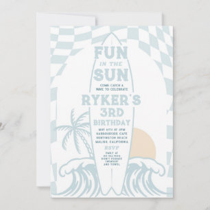 Plezier in de zon Surf Surfboard Verjaardagsfeest Kaart