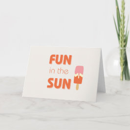 plezier in de zon . Uitnodigingen en Wenskaarten