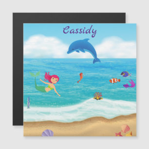 Plezier in de zon Zeemeermin Dolfijn Strandmagneet