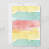 Plezier in de zon zwembad party uitnodiging (Achterkant)