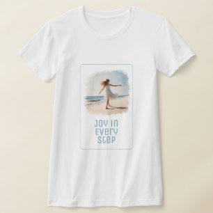 "Plezier in elke stap" T-shirt