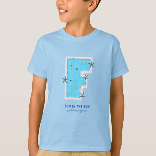 Plezier in het F-vormige zwembad T-shirt (Voorkant)