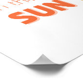 plezier in het Poster en de Prints van de zon (Hoek)
