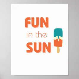 plezier in het Poster en de Prints van de zon