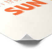 plezier in het Poster en de Prints van de zon (Hoek)