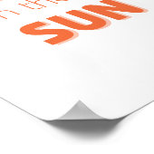 plezier in het Poster en de Prints van de zon (Hoek)