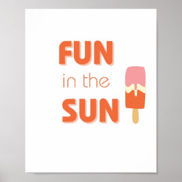 plezier in het Poster en de Prints van de zon