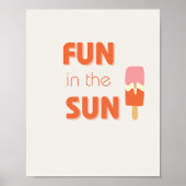plezier in het Poster en de Prints van de zon (Voorkant)