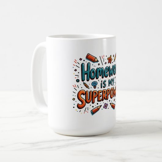 Plezier in het studeren -no3 koffiemok (Voorkant links)