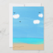 Plezier in het Sun Beach Verjaardagsfeest Kaart (Achterkant)