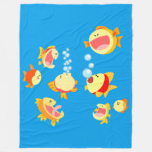 Plezier in het visreservoir (Cartoon vis) fleece