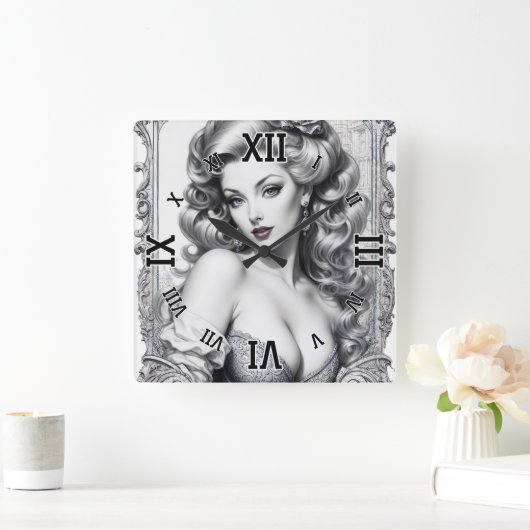 Plezier is mijn middelste naam AI Concept Art van  Vierkante Klok (Huis)