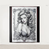 Plezier is mijn middelste naam AI Concept Art van  Wandkleed (Voorkant)