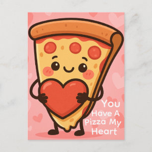 Plezier Je Hebt Een Pizza Mijn Hart Feestdagenkaart