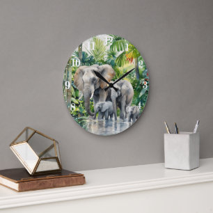 Plezier Jungle olifant liefhebbers Grote Klok
