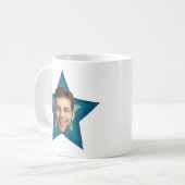 Plezier Kantoor CUSTOM Photo Cutout Retro Star Hum Koffiemok (Voorkant links)