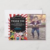 Plezier Kermis Feest Kinderen| Verjaardag Bedankkaart (Voorkant)