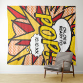 Plezier Klaar om te POPPEN Baby shower Photo Booth Wandkleed (In Situ (horizontaal))