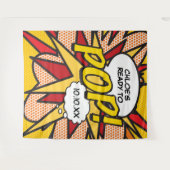 Plezier Klaar om te POPPEN Baby shower Photo Booth Wandkleed (Voorkant (horizontaal))