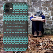 Plezier - Kool en Aqua Blue Case-Mate iPhone Case