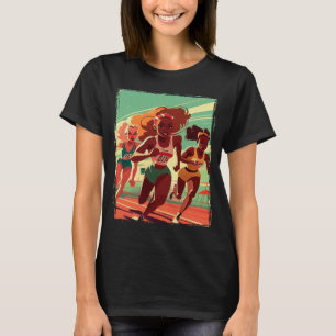 Plezier Lange afstand Vrouw Runner Cross Country e T-shirt