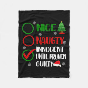 Plezier Leuk Stout Onschuldig Kerstmis Kerstmis Vo Fleece Deken