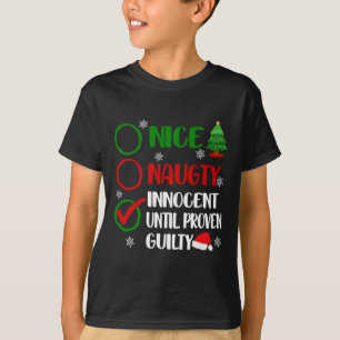 Plezier Leuk Stout Onschuldig Kerstmis Kerstmis Vo T-shirt