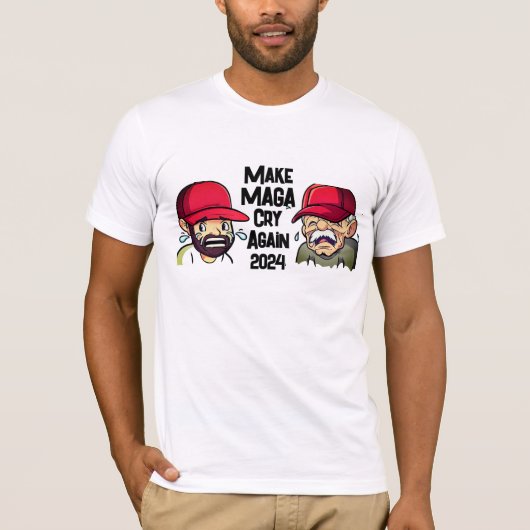 Plezier Maak MAGA weer huilen 2024 T-shirt (Voorkant)