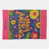 Plezier Maak vandaag een geweldige offerte Floral  Theedoek (Horizontaal)