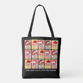 Plezier MAAK VEEL RUIMTE VOOR CHRISTUS Kerstmis Pa Tote Bag (Achterkant)