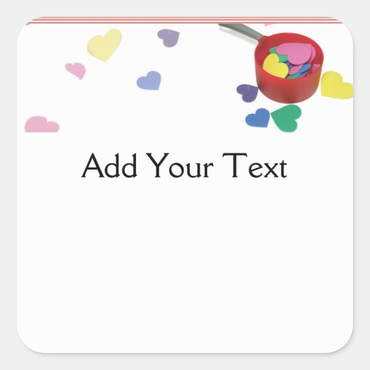 Plezier maken vierkante sticker (Voorkant)