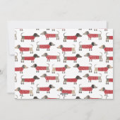 Plezier met Dackel  Feestdagenkaart (Achterkant)