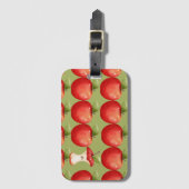 Plezier met Fruit Rode Appel Bagagelabel (Voorkant (verticaal))